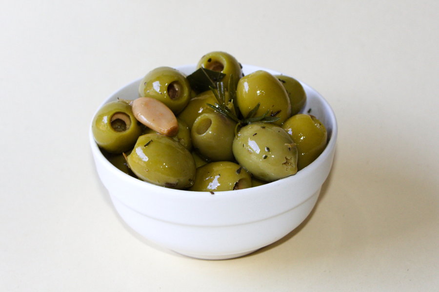 Aceitunas gordal en aceite de oliva con jengibre premium original