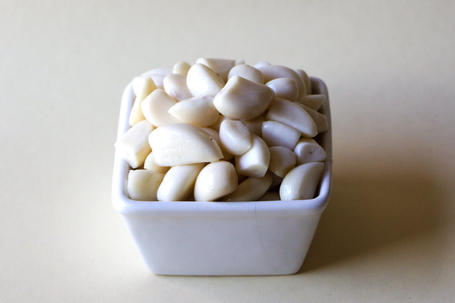 Ajos tiernos encurtidos en aceite sin picor sabor intenso