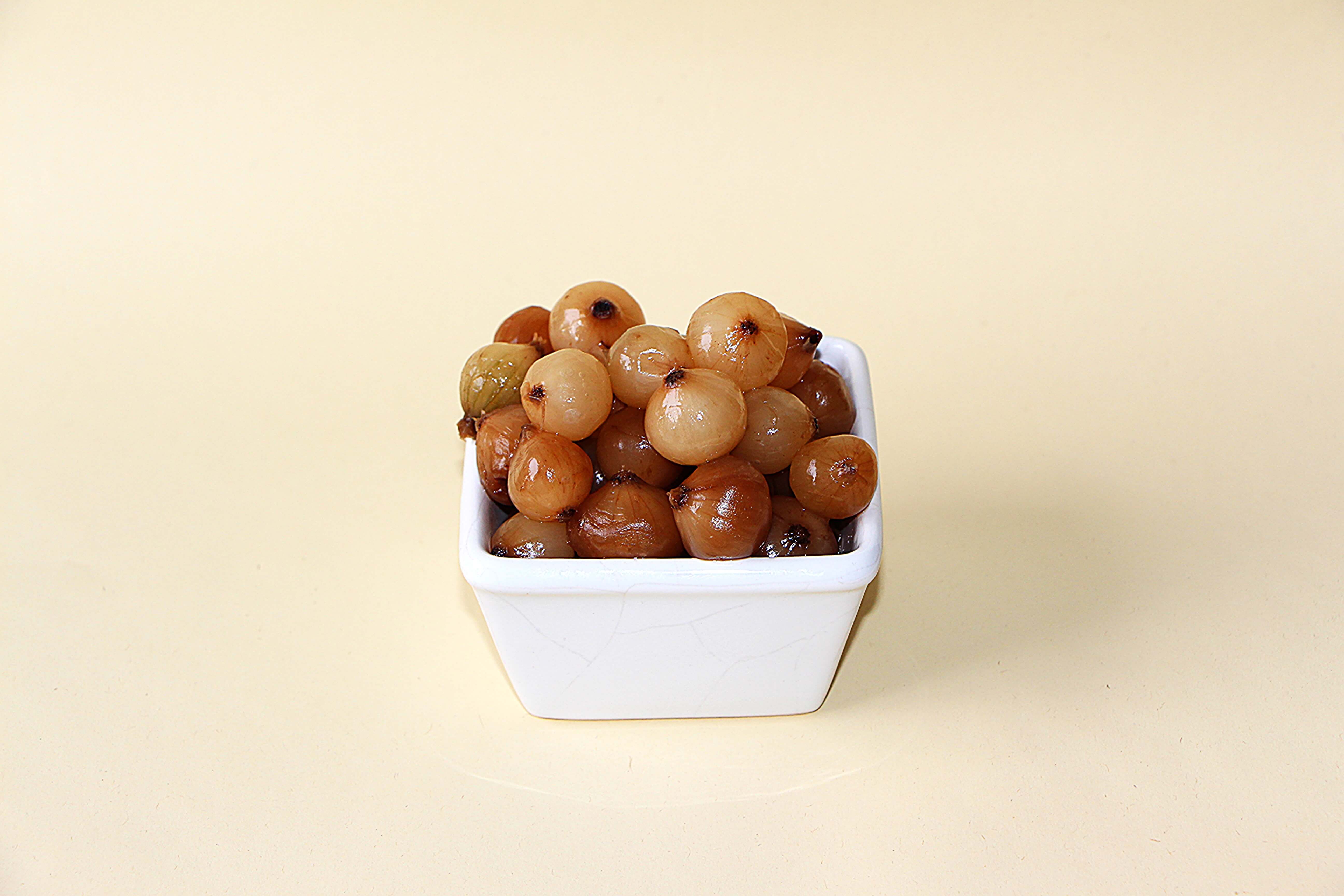 Cebolletas encurtidas vinagre balsámico Módena dulzor elegante premium